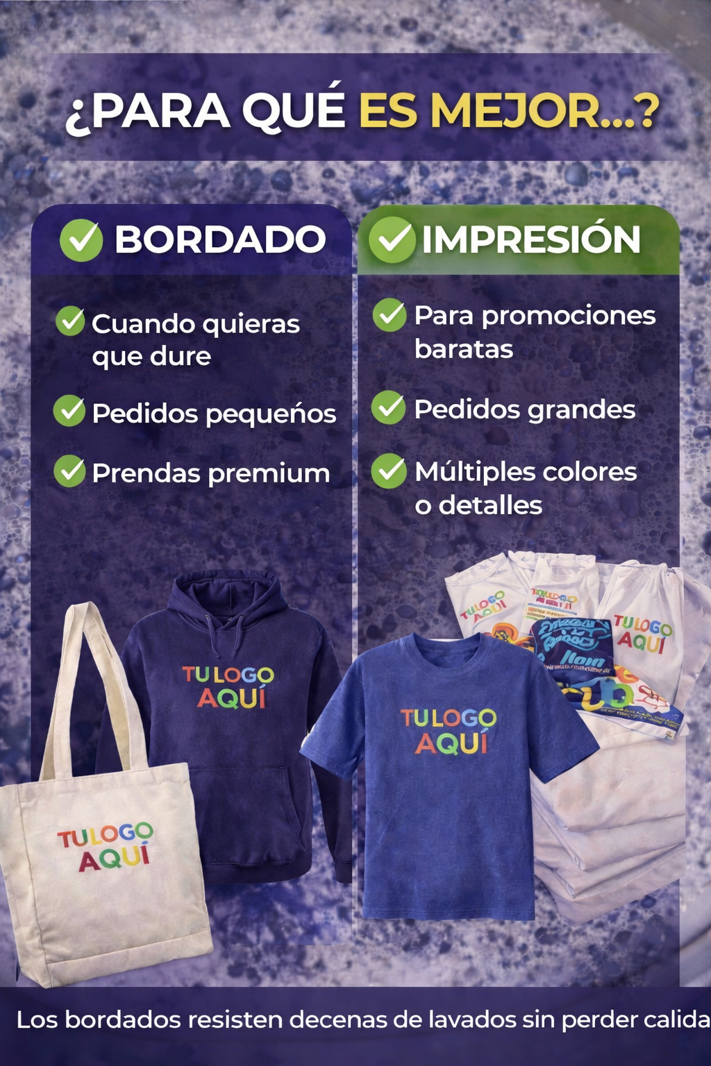 ¿El bordado aguanta bien los lavados?